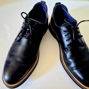 Cole Haan Men's Osborn Grand 360 Plain Toe Oxford Black Leather Size 10M